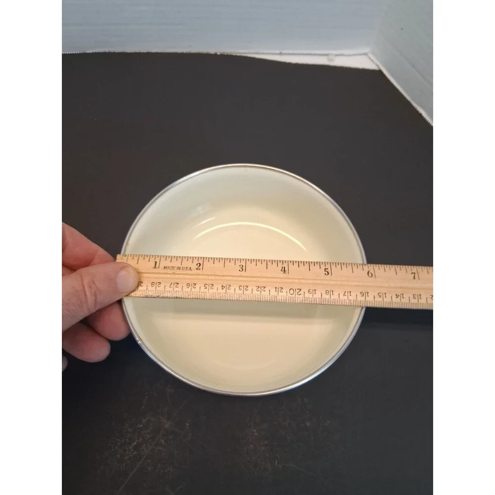 VTG Invitations Tableworks 3 Nesting Bowl Set Porcelain Enamel on Steel 1980 GUC